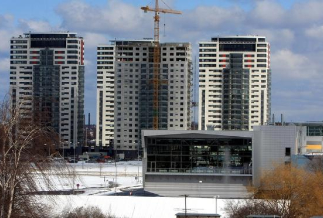 Mājokļu komplekss "Skanstes virsotnes". Foto: Lita Krone, LETA