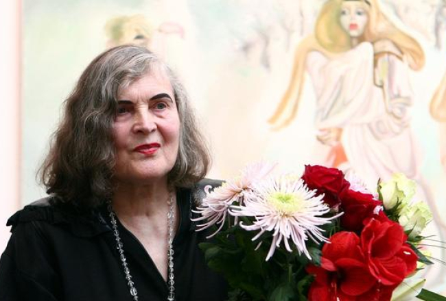 Gleznotāja Maija Tabaka. Foto: Dmitrijs Suļžics, F64
