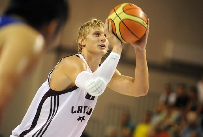 Basketbolists Jānis Timma. Foto: Edijs Pālens, lETA