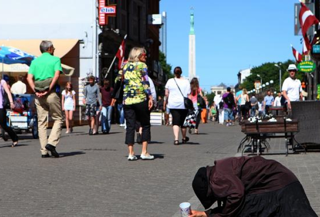 Ubadze Kaļķu ielā Vecrīgā. Foto: Edijs Pālens, LETA