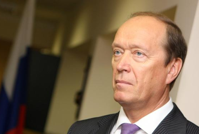 Krievijas vēstnieks Latvijā Aleksandrs Vešņakovs. Foto: Edijs Pālens, LETA