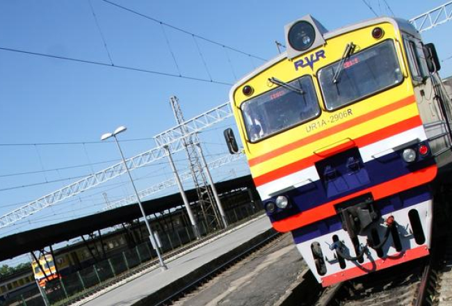 Vilciens Rīgas Centrālajā dzelzceļa stacijā. Foto: LETA