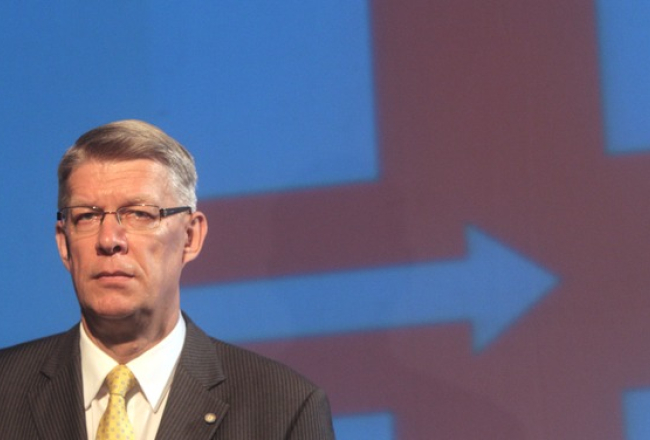 Zatlera Reformu partijas līderis Valdis Zatlers. Foto: Jānis Saliņš, F64