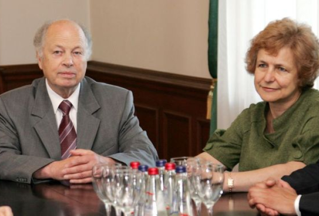 Eiropas Parlamenta deputāti Alfrēds Rubiks (K) un Tatjana Ždanoka (L). Autors - Kristaps Kuhaļskis, F64