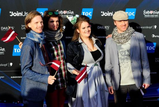 Latvijas pārstāvji Eirovīzijā - grupa "Aarzemnieki". Publicitātes foto