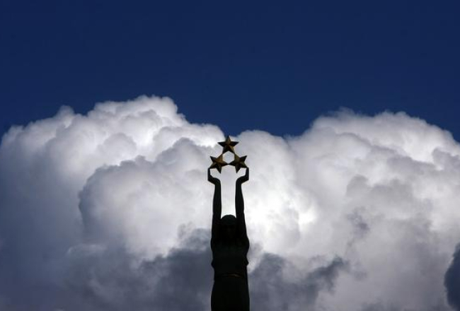 Brīvības piemineklis. Foto: Edijs Pālens, LETA