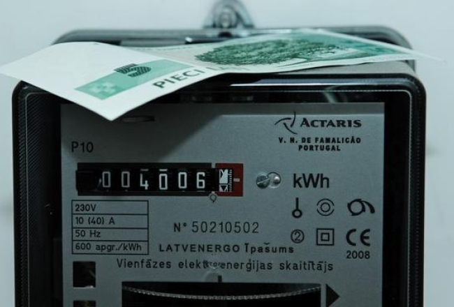 Elektrības skaitītājs. Foto: Gints Ivuškāns, F64