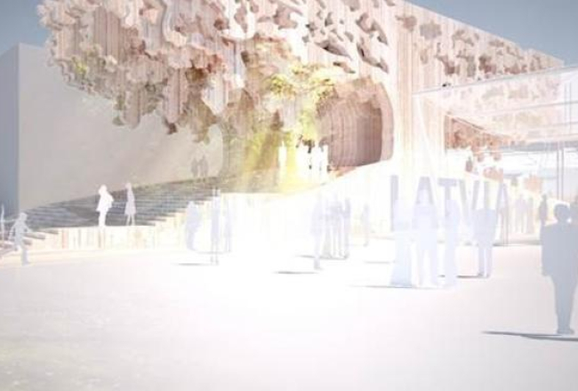 Latvijas paviljons izstādē EXPO 2015. Ekonomikas ministrijas vizualizācija