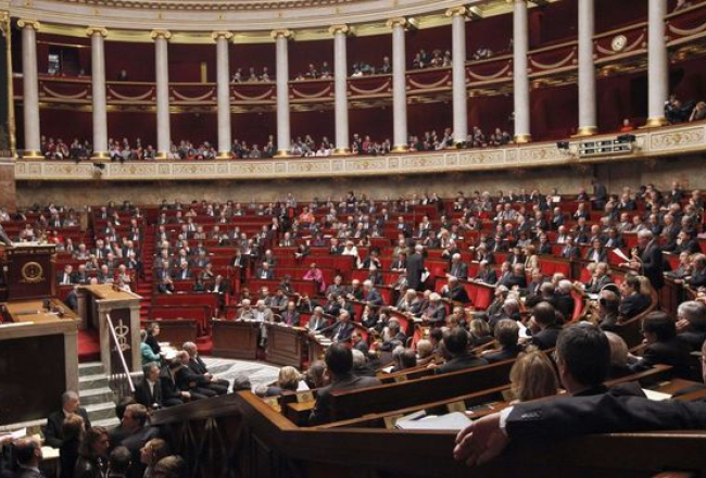 Francijas parlamentsā. Foto - AFP/LETA