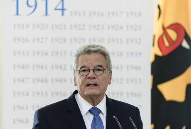 Vācijas prezidents Joahims Gauks. Foto: AFP/LETA