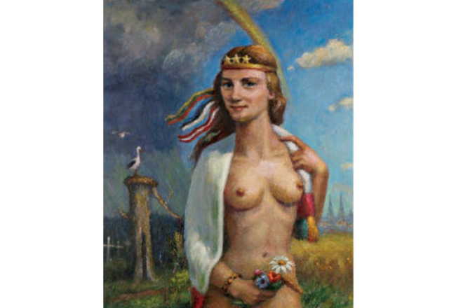 Aleksandra Lagimova glezna "Baltija". Foto no galerijas mājas lapas