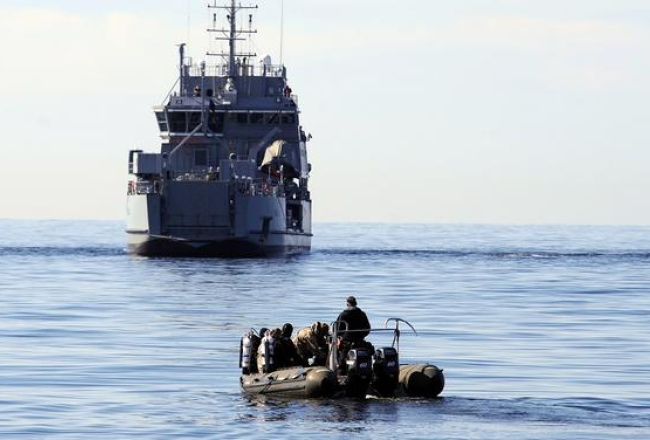 Jūras spēku karavīri mācībās. Foto nav no rakstā pieminētām mācībām. Foto: Evija Trifanova, LETA