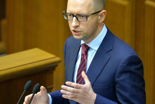 Arsēnijs Jaceņuks. Foto: AFP/LETA