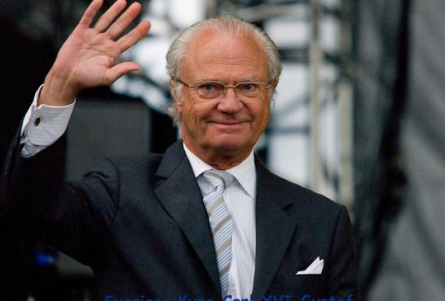 Zviedrijas karalis Kārlis XVI Gustavs.