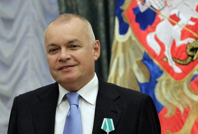 Jaunais Kremļa galvenais propagandists Dmitrijs Kiseļovs. Foto: AFP/LETA