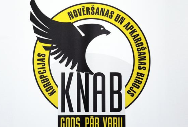 KNAB logo. Foto: Edijs Pālens, LETA