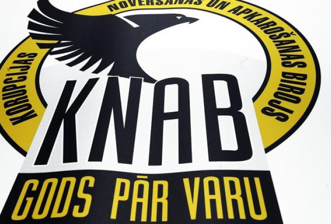 KNAB logo. Foto: Edijs Pālens, LETA