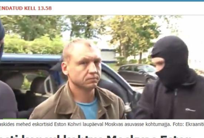 Nolaupītais Igaunijas drošībnieks Estons Kohvers. Foto no "Postimees.ee"