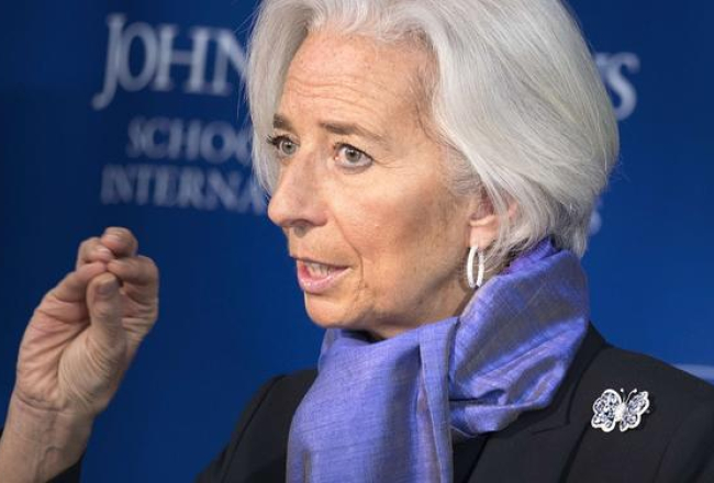 Starptautiskā Valūtas fonda izpilddirektore Kristīne Lagarda. Foto: AFP/LETA