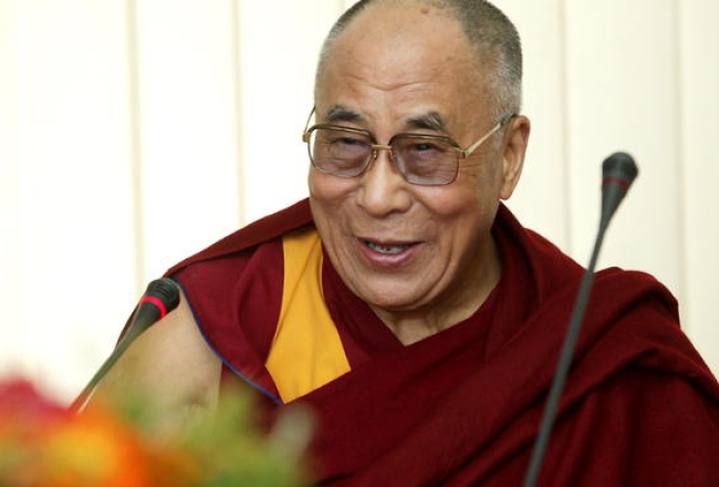 Viņa Svētība Dalailama. Foto - Ieva Lūka, LETA