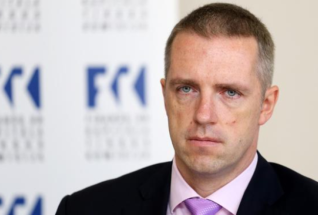 AS "Swedbank" valdes priekšsēdētājs Māris Mančinskis šodien pēc Saeimas lēmuma atsauca bankas līdzdalību valsts atbalsta programmā pirmā mājokļa iegādei. Foto: Evija Trifanova, LETA