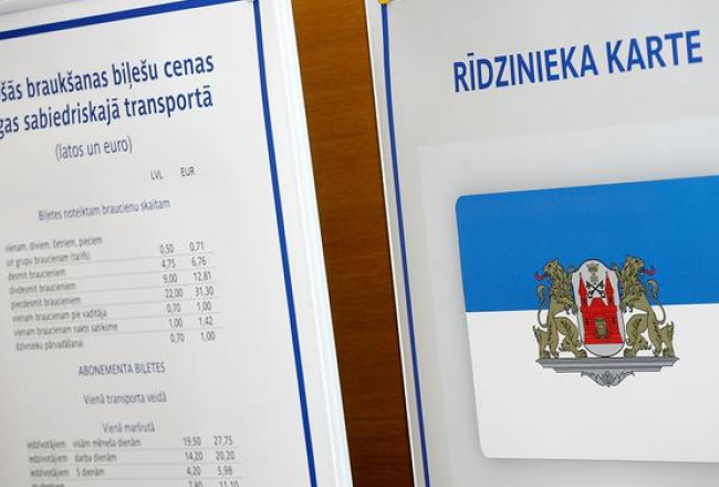Rīdzinieka karte. Foto: Ieva Lūka, LETA