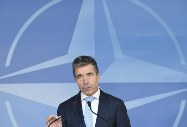 NATO ģenerālsekretārs Anderss Fogs Rasmusens. Foto: AFP/LETA