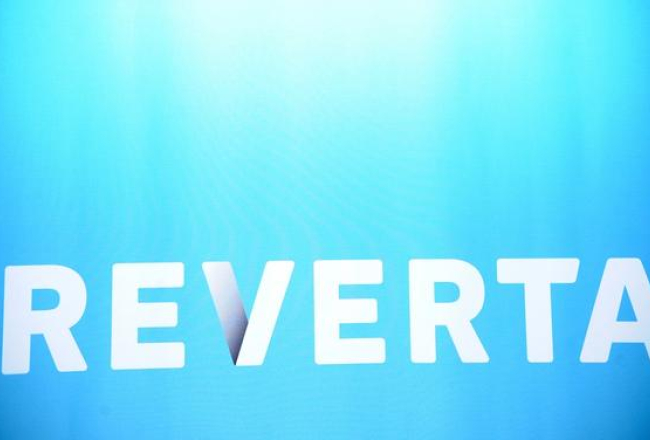 "Reverta" bankas logo. Foto: Evija Trifanova, LETA
