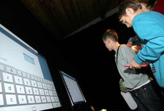 Skolotāju digitālās apmācības programmas "Skola nākotnei" prezentācijas pasākumā. Foto: Ieva Lūka, LETA