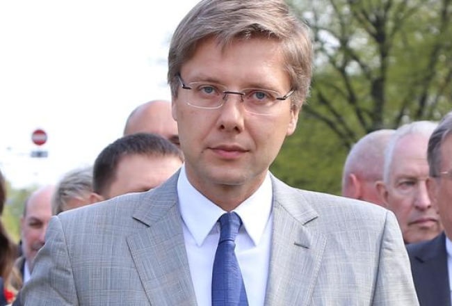 Nils Ušakovs 9.maijā. Foto: Evija Trifanova, LETA