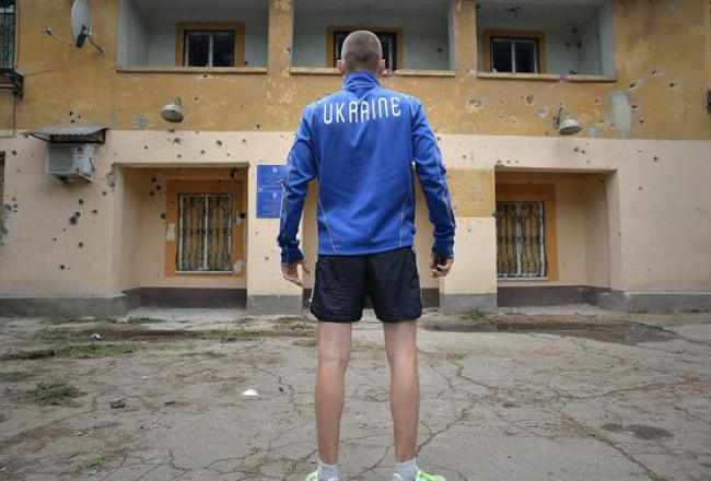 Ukrainas austrumpilsētiņa Kramatorska. Starplaikā starp apšaudēm. Foto: EPA/LETA