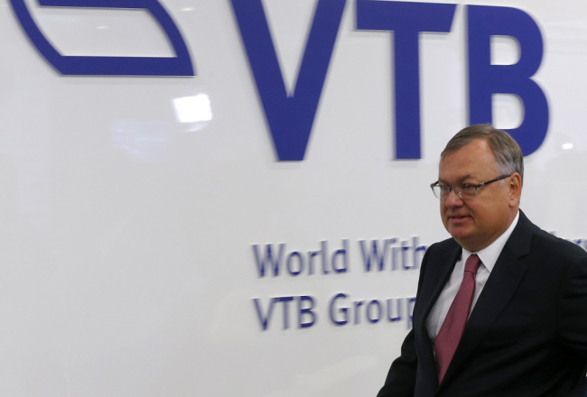 Krievijas VTB bankas vadītājs Andrejs Kostins. Foto: ITAR-TASS/LETA