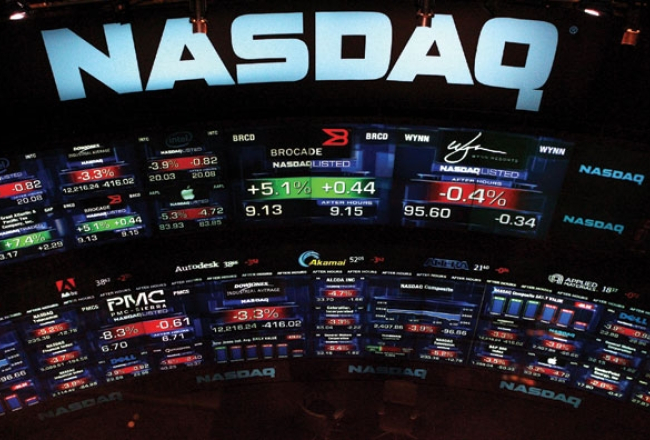 "Nasdaq" biržas ēka Manhetenā Ņujorkā. Foto: Reuters/LETA