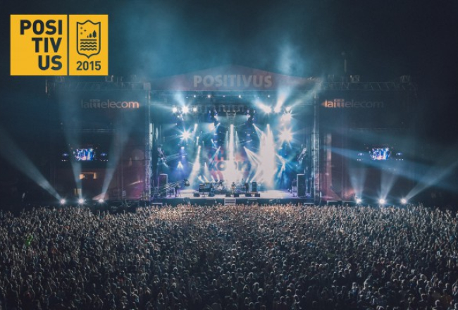 Festivālā "Positivus". Foto: Postimees/LETA
