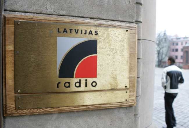 Latvijas Radio logo. Foto: Ieva Čīka, LETA