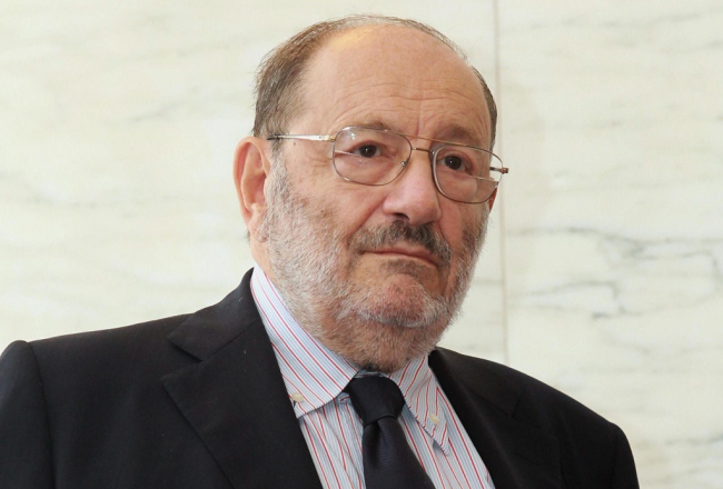 Itāļu rakstnieks Umberto Eko. Foto: AFP/LETA