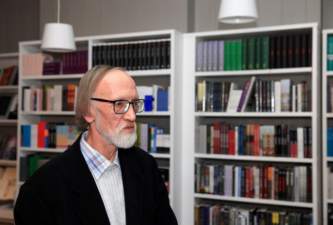 Dzejnieks Leons Briedis. Foto: Ieva Čīka, LETA