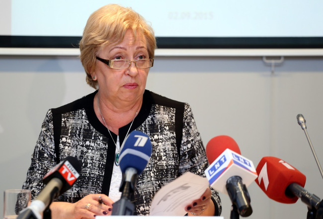 Centrālās statistikas pārvaldes priekšniece Aija Žīgure. Foto: Evija Trifanova, LETA