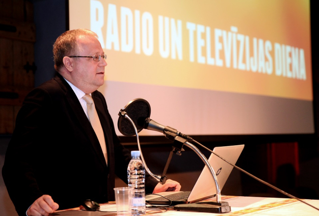 NEPLP vadītājs Ainārs Dimants. Foto: Ieva Čīka, LETA