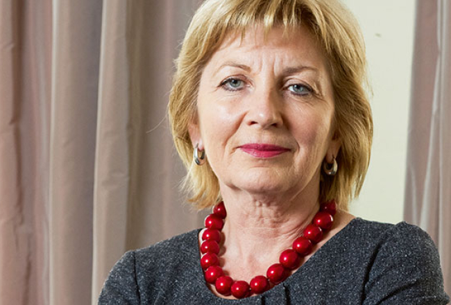 Konkurences padomes vadītāja Skaidrīte Ābrama.