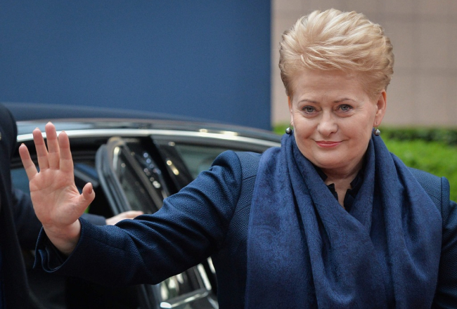 Lietuvas prezidente Daļa Grībauskaite. Foto: EPA/LETA