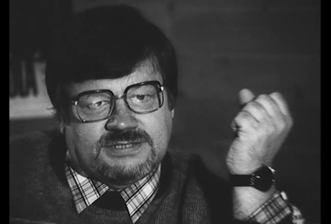 Kadrs no Birutas Veldres filmas "Jānis Peters un viņa laiks"
