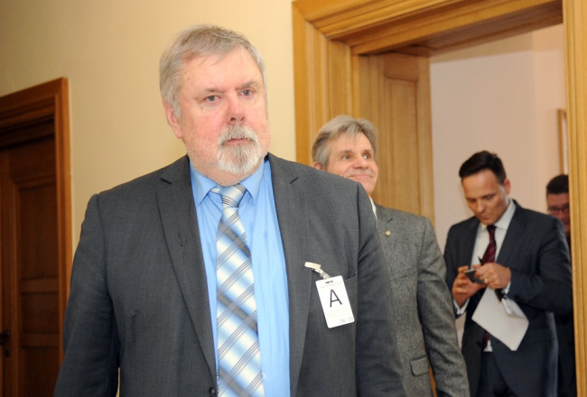 Vēsturnieks Kārlis Kangeris. Foto: Edijs Pālens, LETA