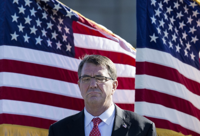 ASV aizsardzības ministrs Eštons Kārters. Foto: AFP/LETA