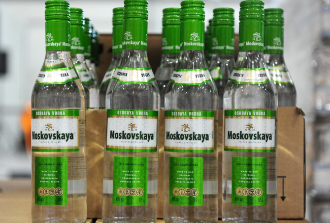 Degvīns "Moskovskaya". Foto: Ieva Lūka, LETA