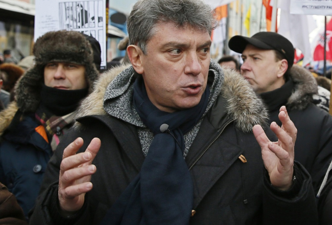 Boriss Ņemcovs pagājušā gada februārī. Foto: EPA/LETA