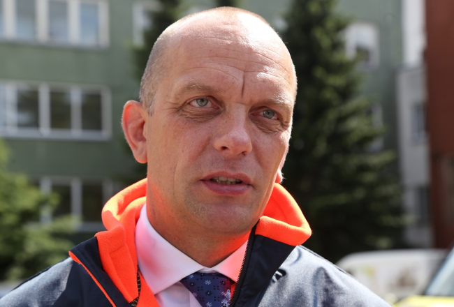 Neatliekamās medicīniskās palīdzības dienesta (NMPD) direktors Armands Ploriņš. Foto: Evija Trifanova, LETA