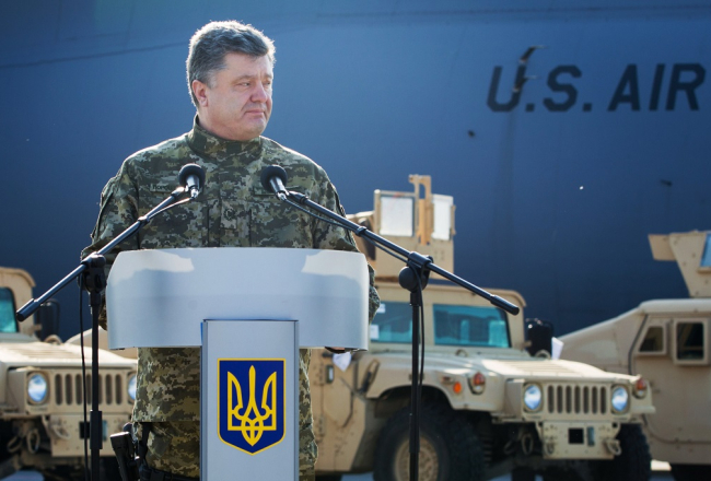 Ukrainas prezidents Petro Porošenko. Foto: AFP/LETA