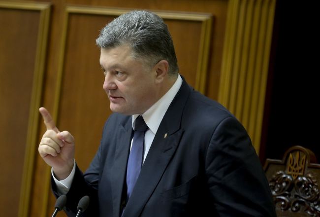 Ukrainas prezidents Petro Porošenko. Foto: ITAR-TASS/LETA