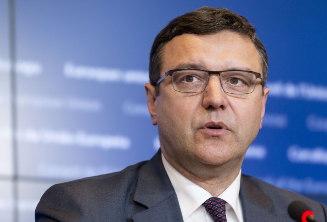 Finanšu ministrs Jānis Reirs. Foto: AFP/LETA
